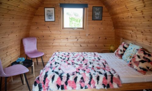 Inside one of Back of Beyond's glamping pods
